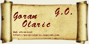 Goran Olarić vizit kartica